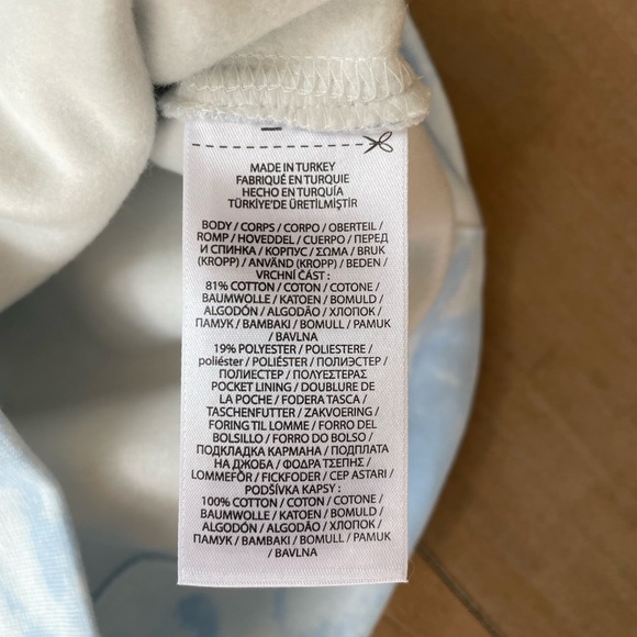 Polo Ralph Lauren Vacation Bear Sky Cloud Fleece Sweatshirt Hoodie, Kids Small/8 - Picture 7 of 7